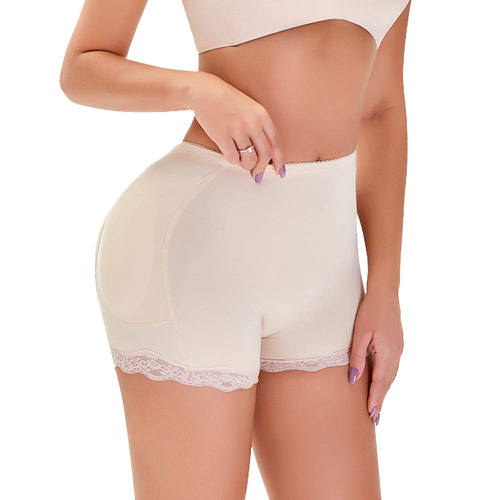 Bragas de realce de Trasero Falso para Mujer, Bragas potenciadoras de Cadera de Encaje sin Costuras, Ropa Interior de Control Corto