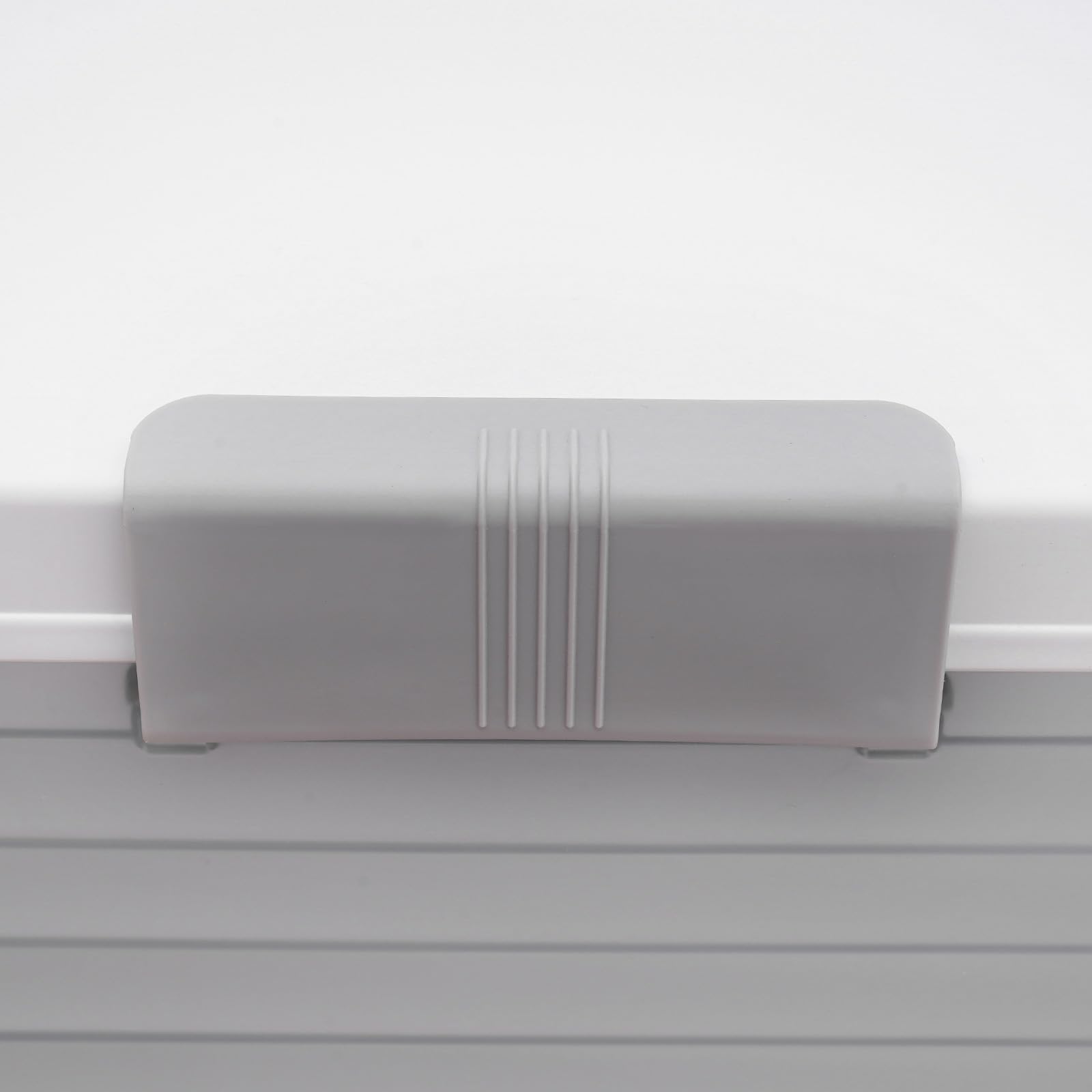 Scatola portaoggetti pieghevole con ruote e coperchio (bianco + semitrasparente) | Cassettiera in plastica PP con 6 fibbie, maniglia laterale, pieghevole, per biancheria da letto, 101 x 51,5 x 24 cm