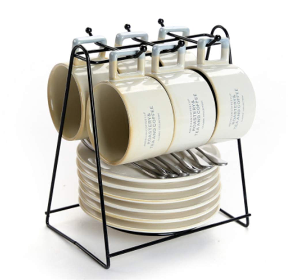 Tasse de ménage céramique haut de gamme jaune clair pour cappuccino et moka traditionnel