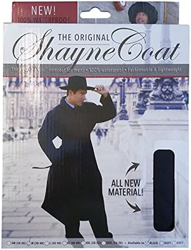 The Original ShayneCoat Raincoat For Men Black Bar Mitzvah Size