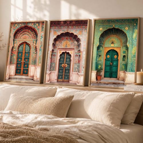 Image of kotart Indian Art Traditional Paintings for Living Room | Framed Wall Painting for Home Room Bedroom Office Wall Decor | Wall Poster With frames Set of 3 (10X13 inch)