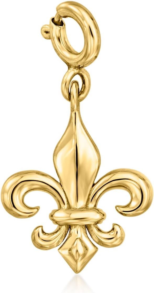 Ross-Simons 18kt Gold Over Sterling Fleur-De-Lis Charm