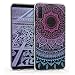 Produktbild kwmobile Hülle kompatibel mit Samsung Galaxy A7 (2018) - Handyhülle - Handy Case Indische Sonne Blau Pink Transparent