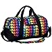 Wildkin Kids Overnighter Duffel Bags for Boys & Girls, Measures 18 x 9 x 9 Inches Duffel Bag for Kids, Carry-On Size & Ideal for School Practice or Overnight Travel, BPA-free (Rainbow Hearts)