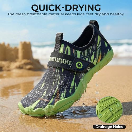 Image of SEEKWAY Barefoot Water Shoes for Kids - Wide Toe Box and Quick-Dry Sand Shoes Toddler for Hiking Swim Beach Pool Kayak Sport Accessories, Camping Essentials Must-Haves for Boys Girls Sizes
