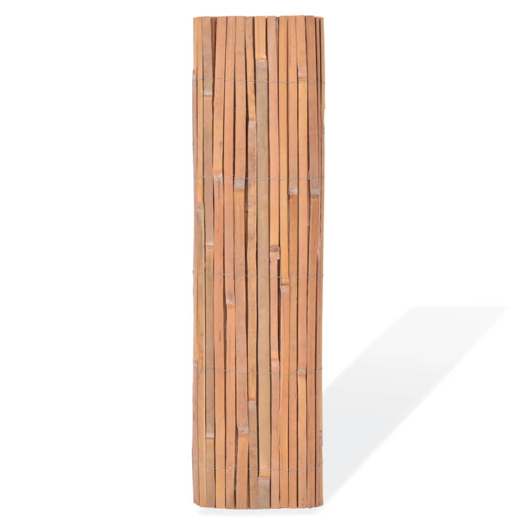 Tappetino frangivista in bambù lungo 4 m, recinzione in bambù 100 x 400 cm e recinzione da giardino in bambù, altezza 1 m, versatile per giardino