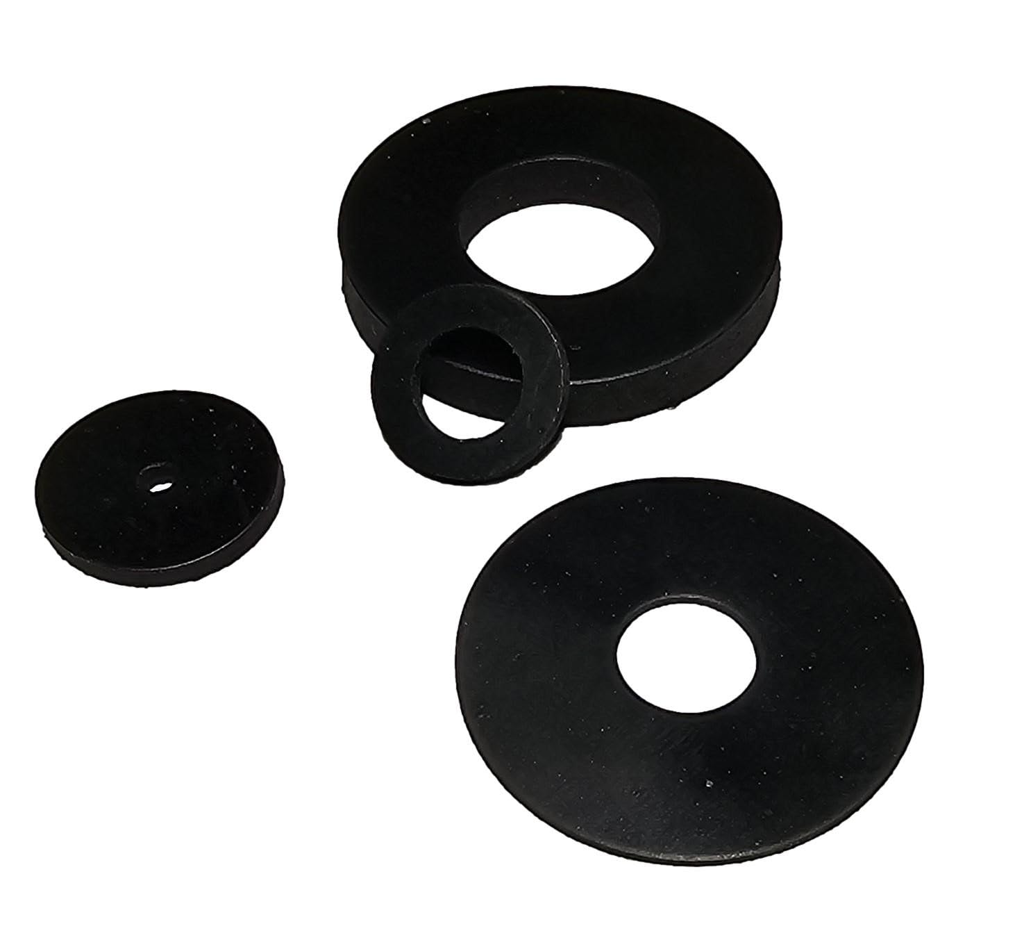 Solid EPDM Rubber Washer - Size; 3mm Thick - 18mm Inside Diameter x 32mm Outside Diameter