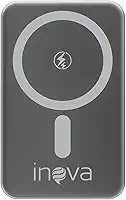 Power Bank 10000mAh com Caregamento por inducǎo, Carregador Sem Fio Portátil Magnético com Cabo Tipo-C 20W PD Carregamento Rápido, Compativel com Celulares ioS e Android (Cinza, Amperes Horas, 10000)