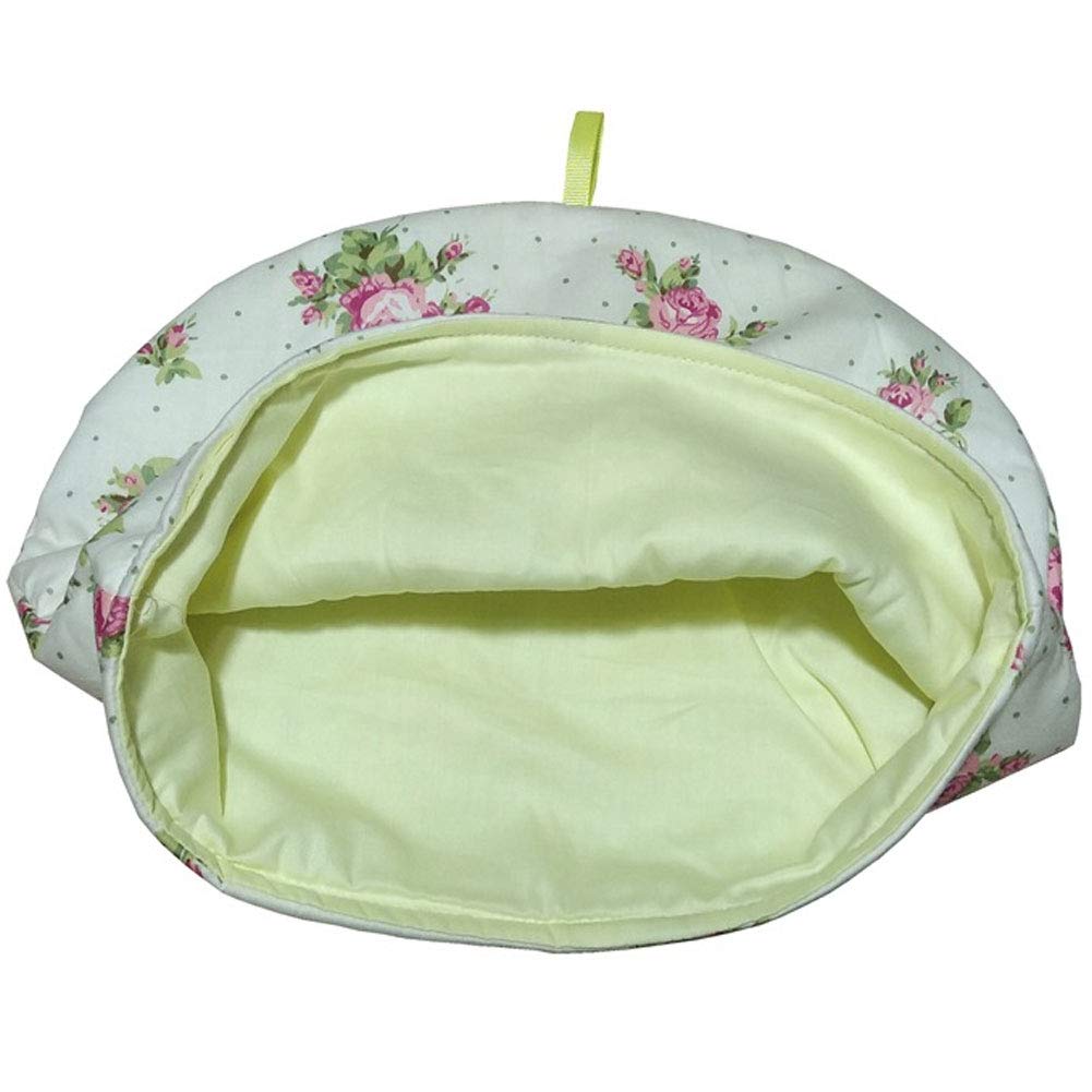 NETILGEN Theepotten Gezellige Extra Dikke Watten Theepot Cozies Waterkoker Stofdichte Cover Isolerende Warming Theepot Stofkap voor Thuis Keuken Tafel Decoratie, Boston Terrier Bloem Roze