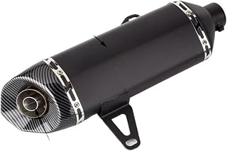 Tubo Silenciador Moto para XMAX300 para XMAX25 2017 2018 Silenciador De Escape Completo para Motocicleta Conectar Sistemas Completos De Tubo De Escape De 51MM Tubo Escape Motocicleta(Color:Marrón)
