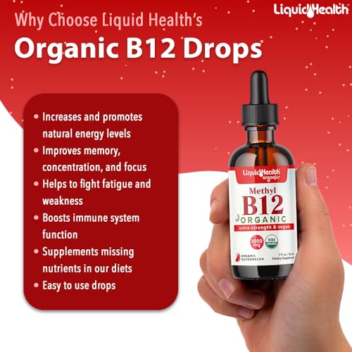 LiquidHealth Organic Methyl B12 Drops