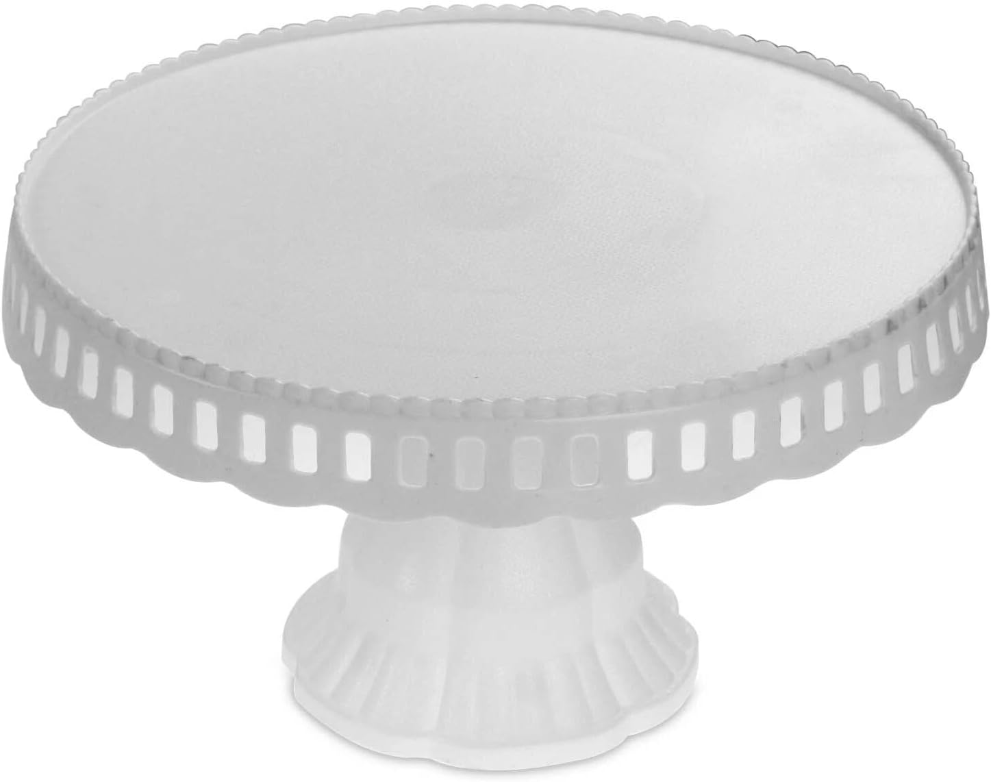 White Plastic Traditional Desserts Cake Stand Plate Display