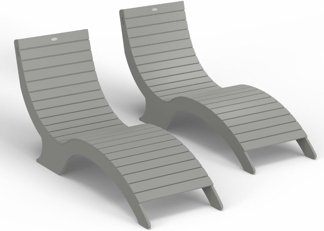 Lounge Concepts - in-Pool Ledge Aqua Chaise Lounge - Waterproof, Fade Resistant, Pool Chaise Lounge Seating, Made for Water - Set of 2