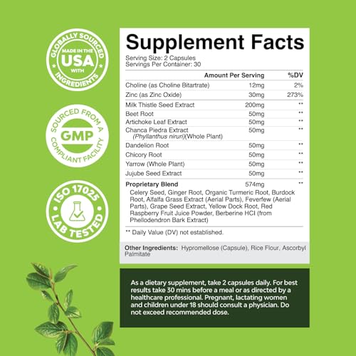 Natures Craft Milk Thistle Liver Detox Pills - Liver Support Supplement with Milk Thistle Dandelion Root Artichoke Extract - Liver Detox Supplement with Milk Thistle Liver Cleanse Detox - Image 4