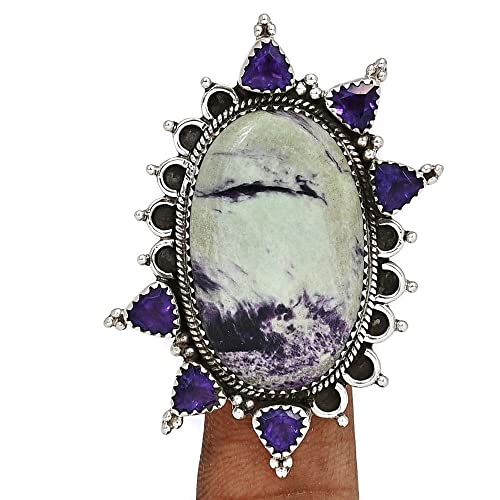 Natural Kammererite, Amethyst 925 Solid...