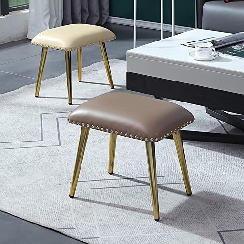 Tabouret à Chaussures Ottoman Rectangulaire Pouf Cuir Synthétique