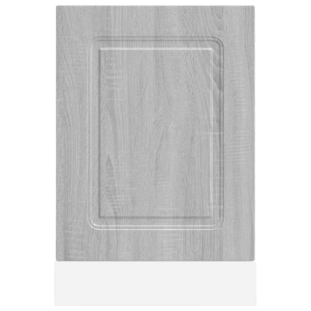 Osłona do zmywarki Kalmar szara Sonoma materiał drewnopochodny, 45 x 1,5 x 57 cm, ochrona przed frontem kuchennym, łatwe czyszczenie, ponadczasowy design do nowoczesnych szafek kuchennych