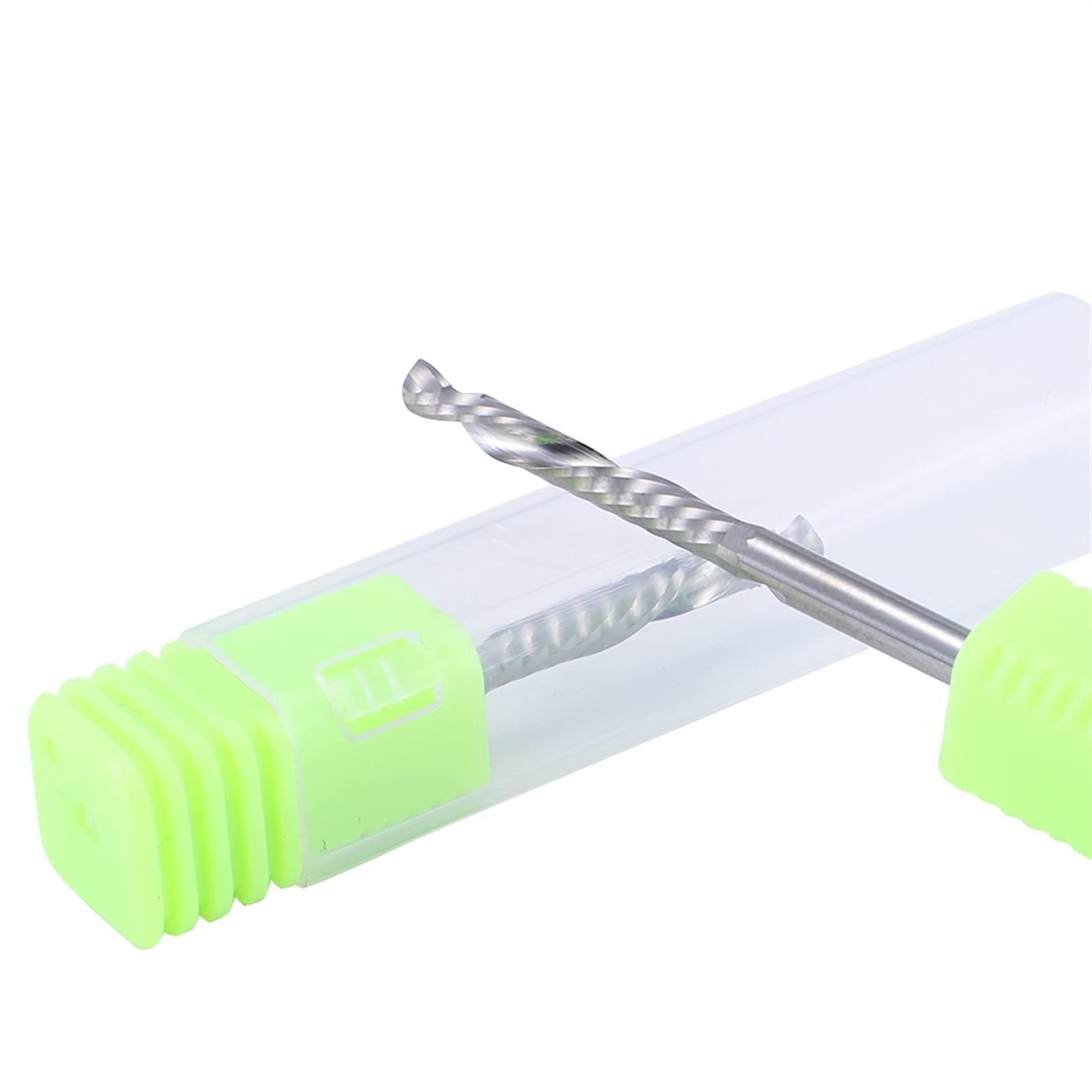 BERWENNY 5Pcs 3.175/22mm Up Down Cut 1 Flute Spiral Carbide End Mills Tool Milling Cutters Compatible with CNC Router