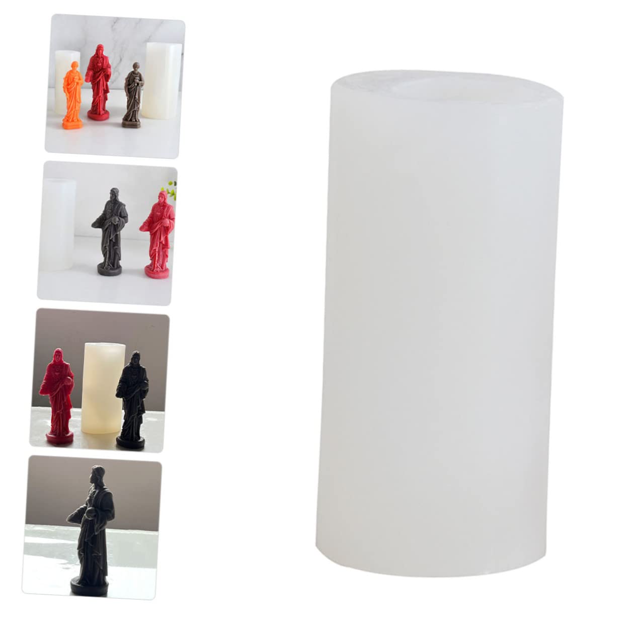 LALAFINA Stampo in Silicone Per Candele Forma Di Gesù Resistente e Flessibile Per Colatura Di Candele e Saponi Fai Da Te