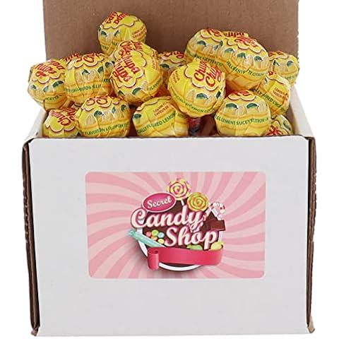 Chupa Chups Lollipops 40 Lollies in a Box (Lemon) by Secret Candy Shop Cover