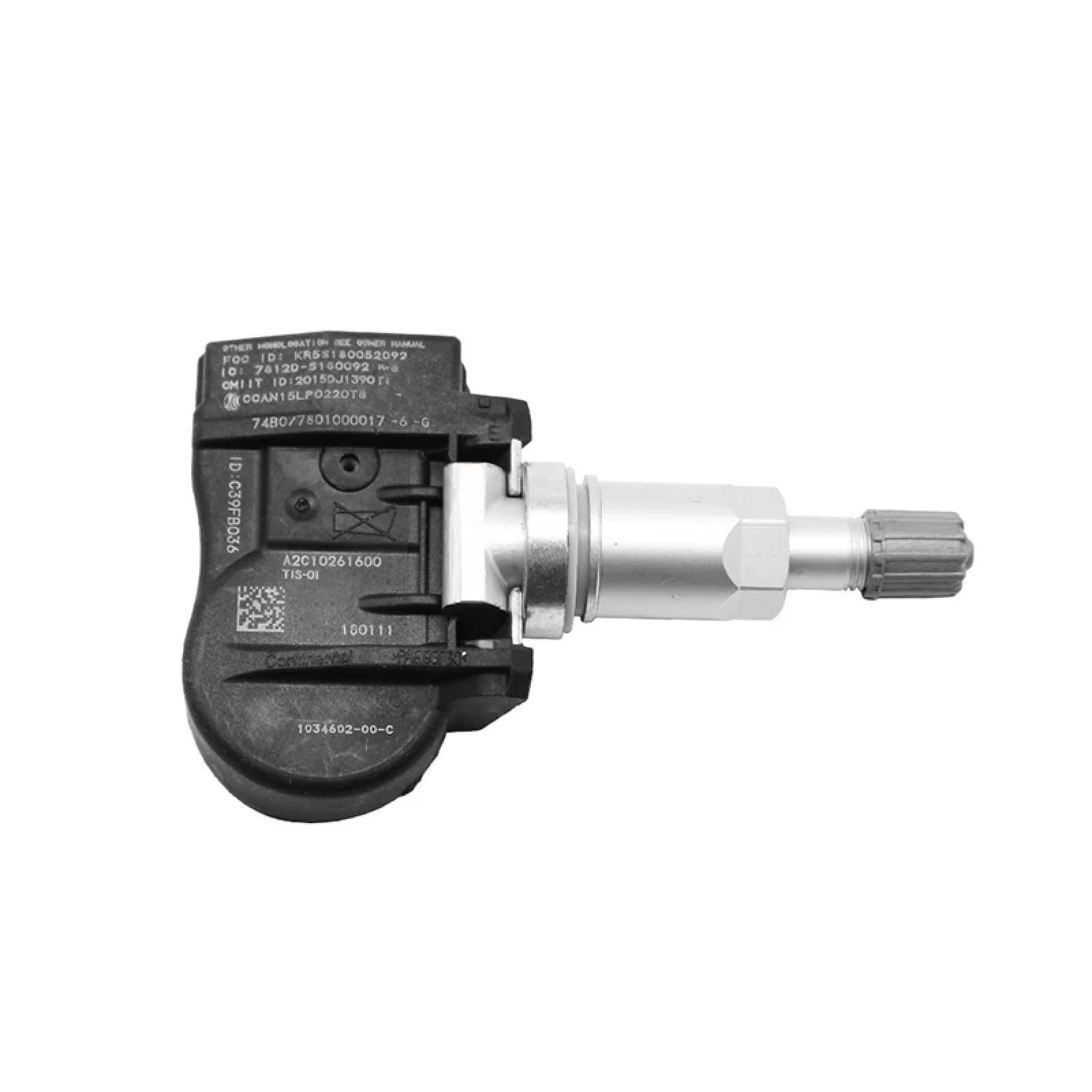 Czujnik ciśnienia w oponach do Tesla Model 3 2018-2020 S/X 2016-2021 4 szt. Samochodowy czujnik Tpms Czujniki ciśnienia w oponach 1034602-00-C/1034602-00-A/1074812-00-B