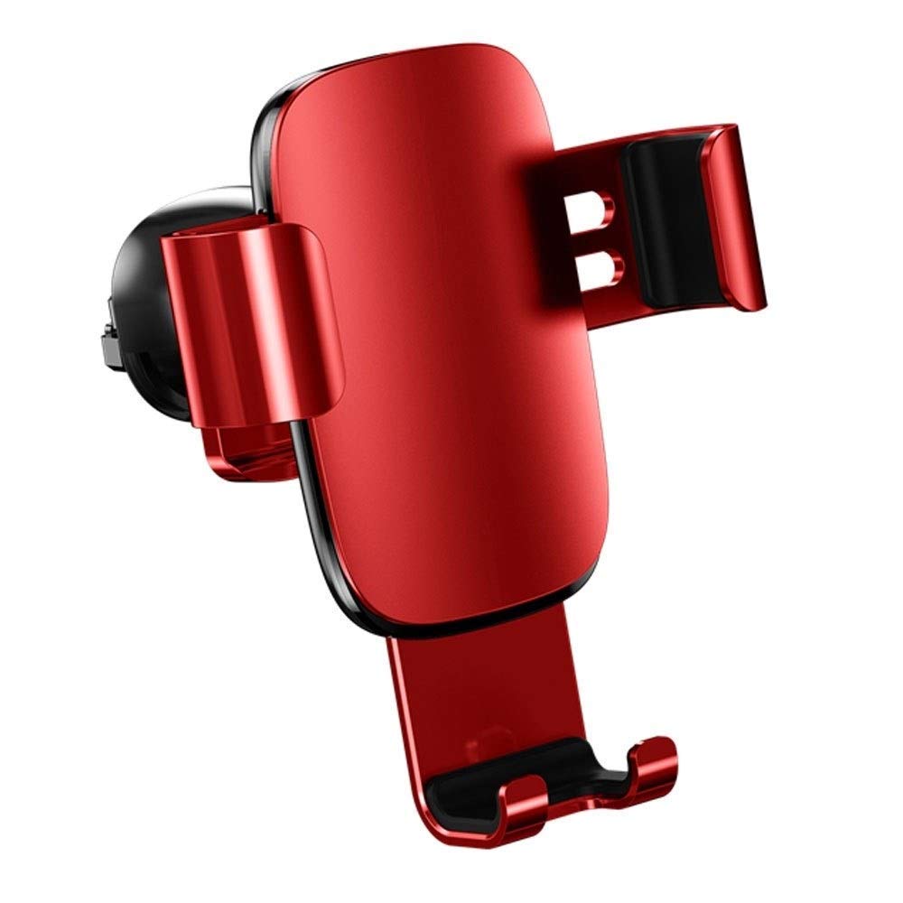 WUTONG Multifunctional Car Phone Holder Gravity Multi-Angle Rotating Air-Conditioning Outlet General Metal Navigation Mobile Phone Accessories car Phone Holder Mount (Color : Red)