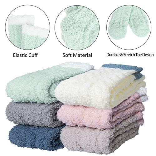Loritta Fuzzy Socks for Women, Warm Soft Fluffy Winter Cozy Cute Animal Gifts Slipper Sock2