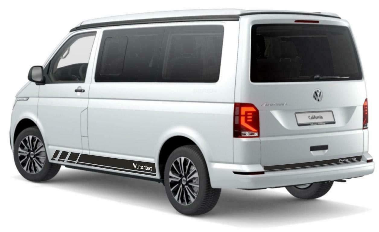 ORAFOL Strisce autoadesive laterali per autovettura, adatte per VW T6.1, T6, T5, Multivan, Bulli, adesivi laterali