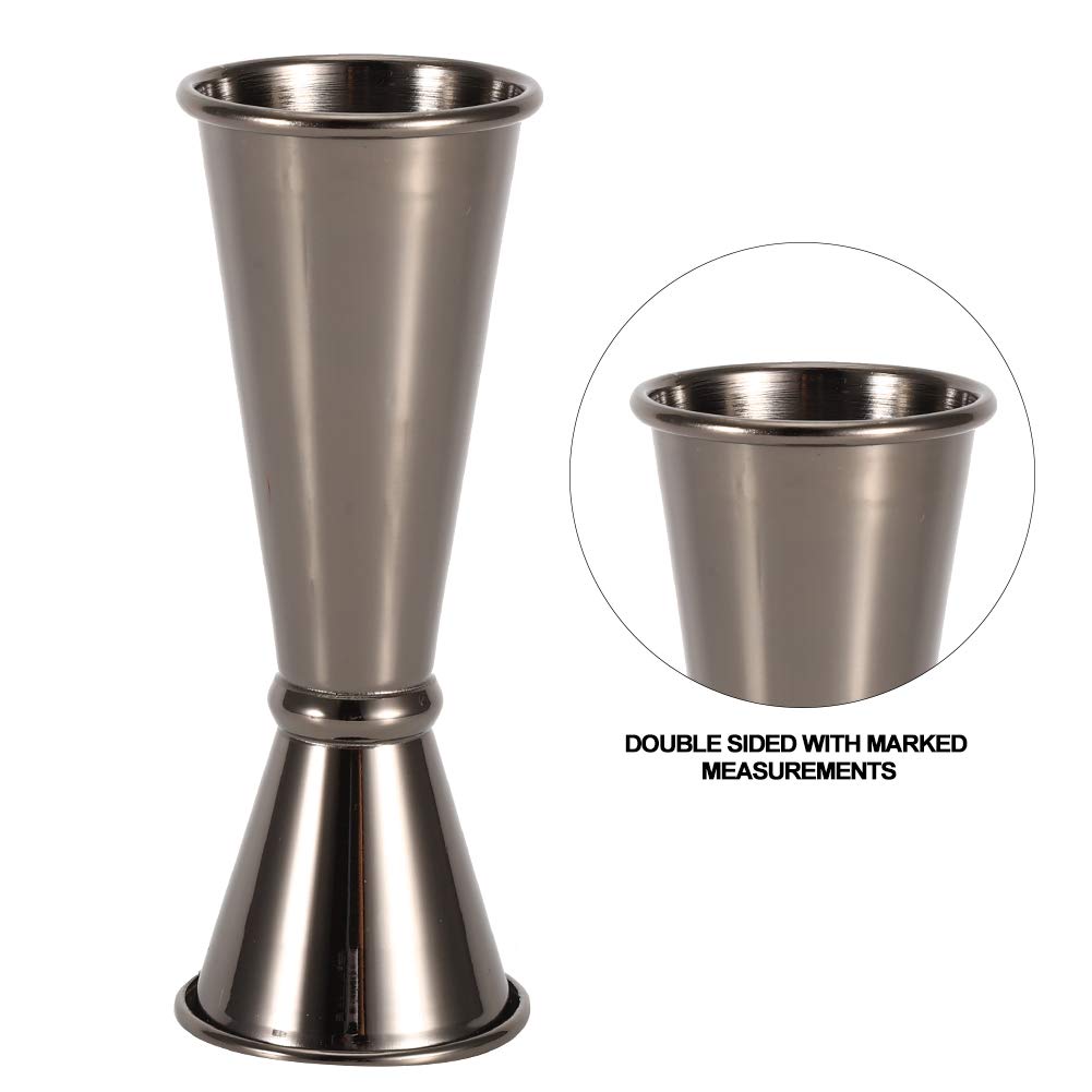 Boston Cocktail Shaker Set 5pcs | 304 Kit de Equipo de mixología de Acero Inoxidable con Filtro y Jigger | Mezcla de Accesorios para la Cuchara/Fabricante de Martini/Camarero