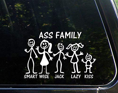 Ass Stick Figure Family 8 Inches
