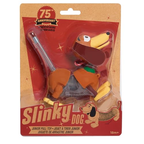 retro 435-inch slinky dog jr the original classic walking spring toy vintage fidget toy kids toys for ages 18 month by just play