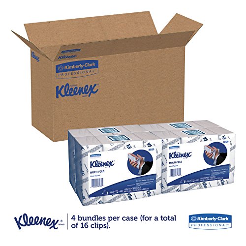Essential Multi-Fold Towels, 1-Ply, 8 x 9.4, White, 250/Pack, 16 Packs/Carton
