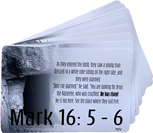 Resurrection Scripture Cards (10-Pack) NIV, Inspirational Memorization Bible Verse Cards of Encouragement