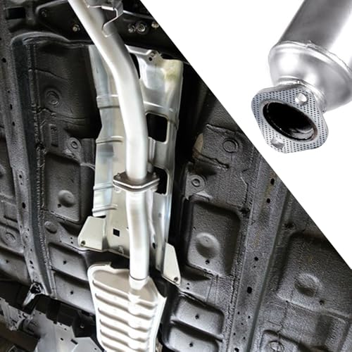 Image of 2 PCS Exhaust Flange Gasket Kit with 4 M10 Bolts - lyfLux 2.5 Inch High Temperature Exhaust Flange Gasket for Turbo, Muffler & Pipe Connections - Fits Most Vehicles (5.67 inch x 3.42 inch)