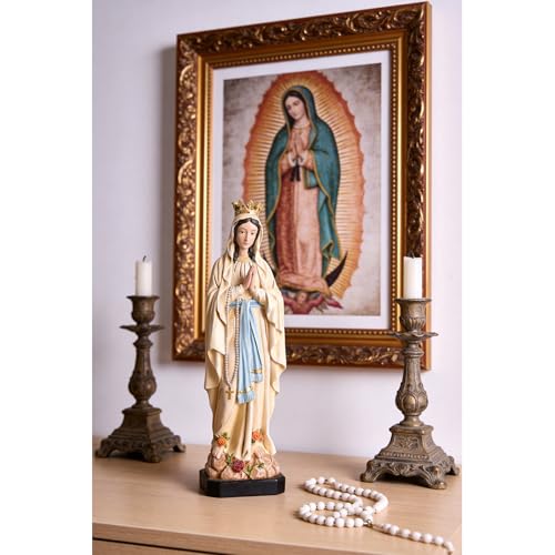 Estatua Nuestra Señora de Lourdes 10.24" miniatura 3