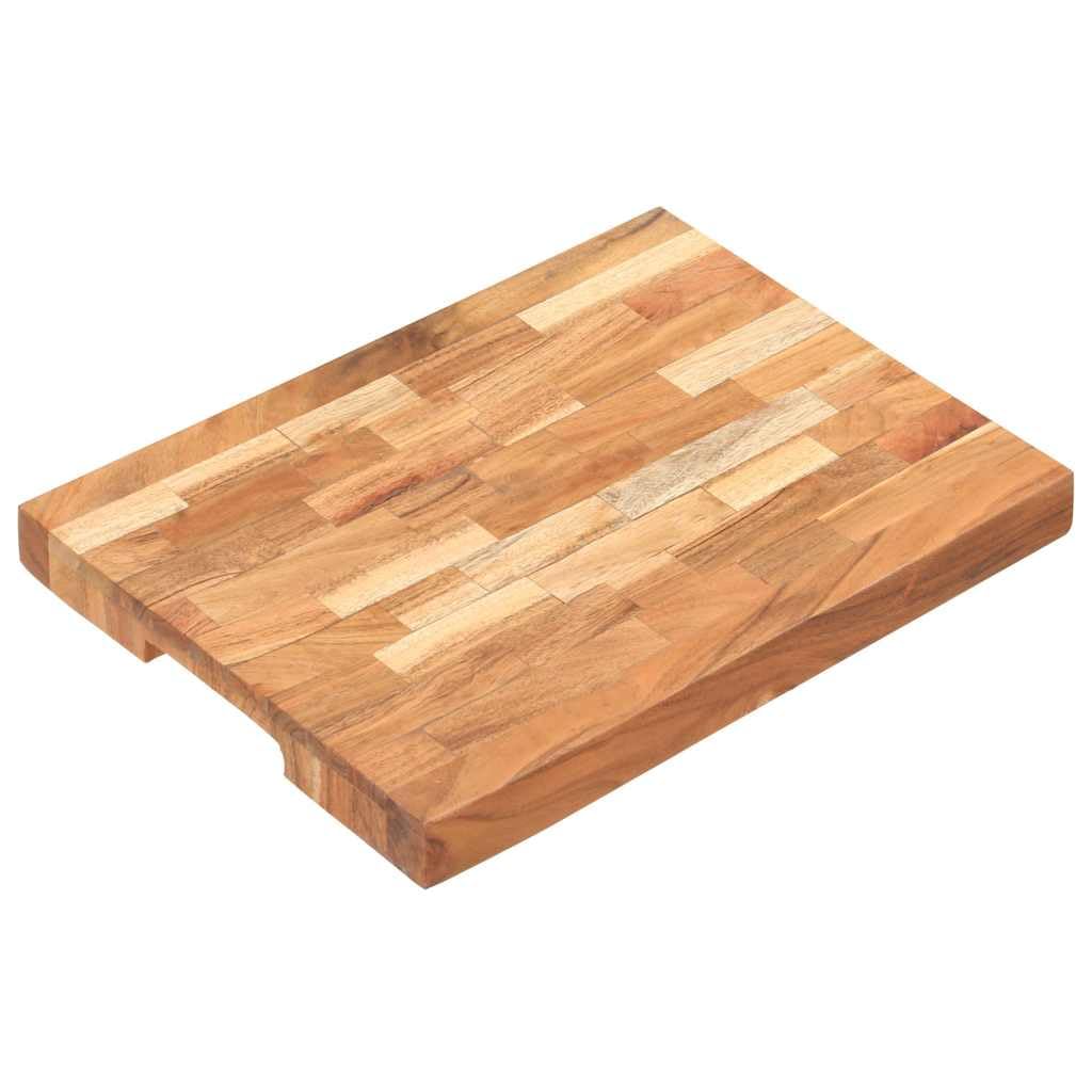 Genérico Tabla de Cortar de Madera Maciza de Acacia 40x30x4 cm,Cocina y Comedor,Herramientas y Utensilios de Cocina,Tablas de cortar-286568