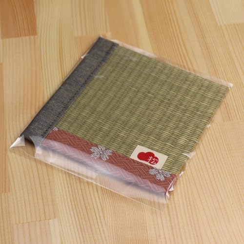 イ草香るコースター coaster igusa 【松葉畳店】 (種類:いなせ 矢羽 桜茶 桜ピンク けんらん ろうらん 彩羽青 フルル赤 フルル黄 ひし緑 水玉赤 水玉カラ 麻の葉白) 飾り台 フィギュア ブックカバー 畳製 木製 文庫 誕生日 おしゃれ