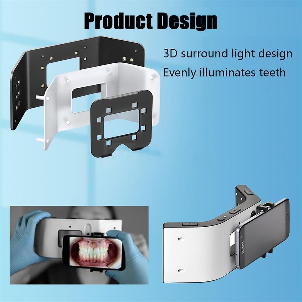 Kit de luz de fotografía dental con 20 luces LED, luz de fotografía de 6000-6500 K para salón de belleza en casa