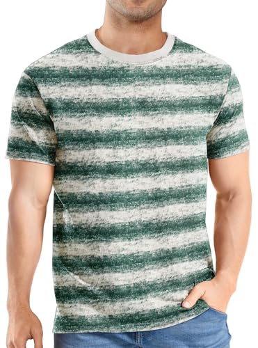 Mens T-Shirts Crewneck Stripe Short Sleeve Hip Hop T Shirts Hipster Fashion Tees Tops3