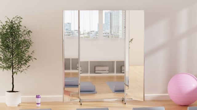 Amazon.co.jp: 7 Life 割れない鏡 ミラー 業務用 大型 全身鏡 3面鏡 