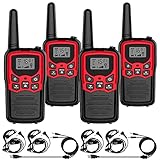トランシーバー 無線機 免許不要 特定小電力 充電式 携帯型 T518 災害緊急対応 USBケーブル＆イヤホンマイク/ベルトクリップ付属 日本語説明書 4台セット