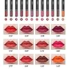 12-Colors-Lip-Liner-Pencil-Professional-Matte-Lip-Liner-and-Lipstick-set-for-Waterproof-Long-Lasting-Smooth-Natural-Lip-Makeup Vibely 12 Colors - Lip Liner Pencil Professional Matte, Lip Liner and Lipstick set for Waterproof Long Lasting Smooth Natural Lip Makeup