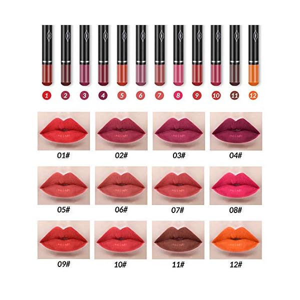 12-Colors-Lip-Liner-Pencil-Professional-Matte-Lip-Liner-and-Lipstick-set-for-Waterproof-Long-Lasting-Smooth-Natural-Lip-Makeup Vibely 12 Colors - Lip Liner Pencil Professional Matte, Lip Liner and Lipstick set for Waterproof Long Lasting Smooth Natural Lip Makeup