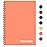 Fitness Logbook (Peach) - A5 Undated Workout Journal For Men & Women - Plastic Cover & Thick Paper - Planner Log Book To Track Weight Loss, Muscle Gain, Gym Exercise, Bodybuilding Progress