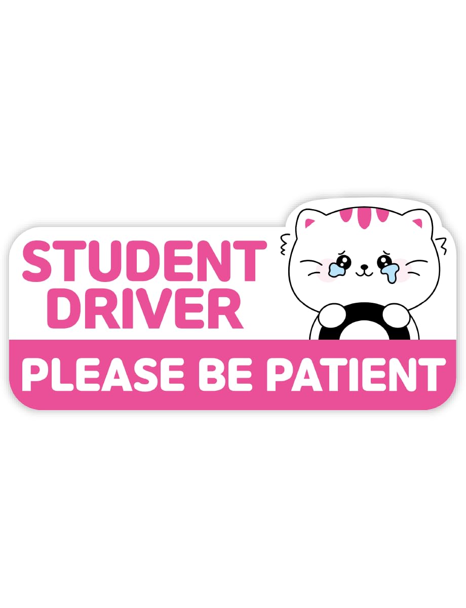 WIRESTER Reflective Student Driver Car Magnet, Reusable
