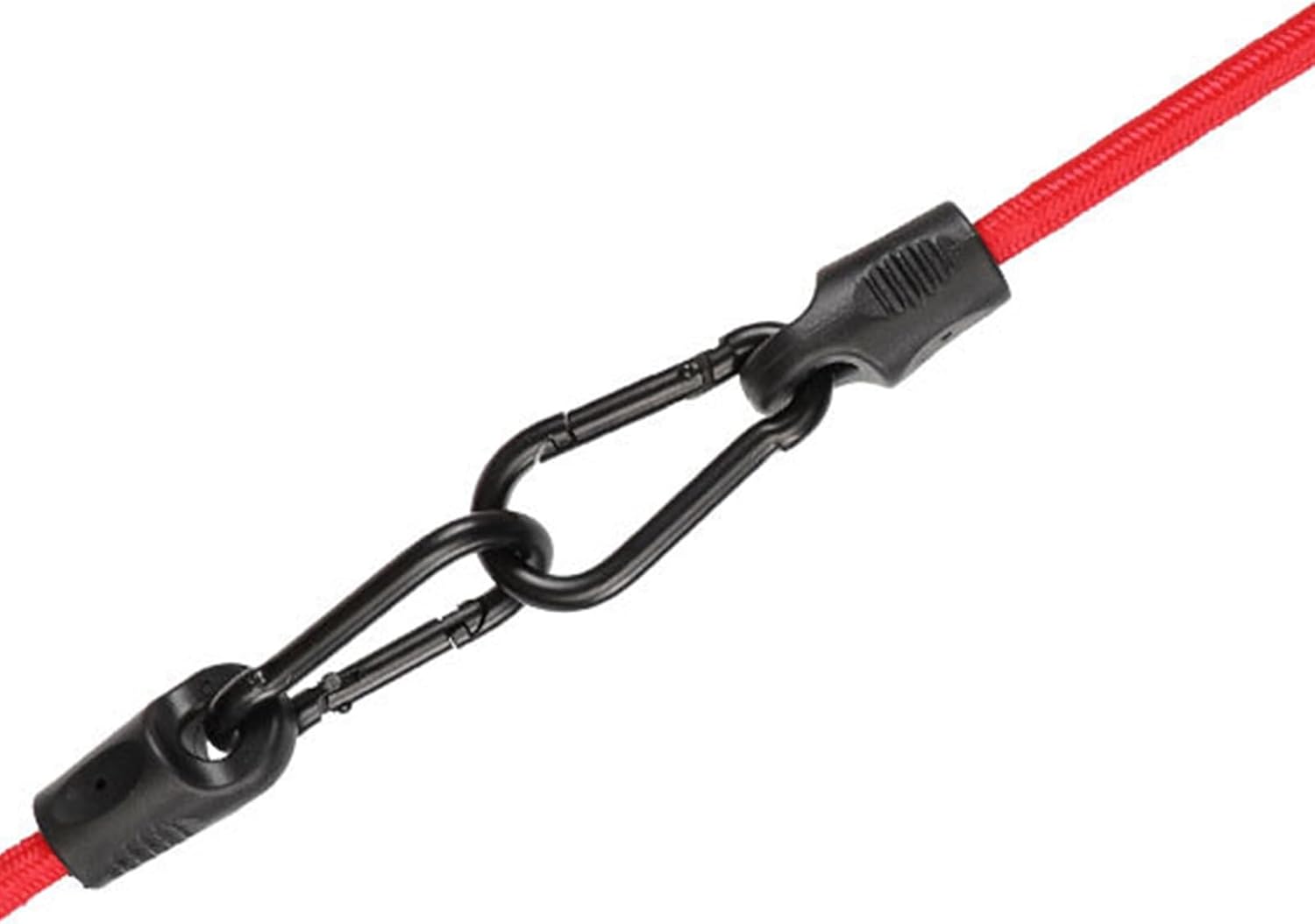 Bungee Cord with Carabiner, Cycling Luggage Packing Tension Rope, Elastics Bungee Strap with Carabiner Hook for Camping Tension Rope Expander