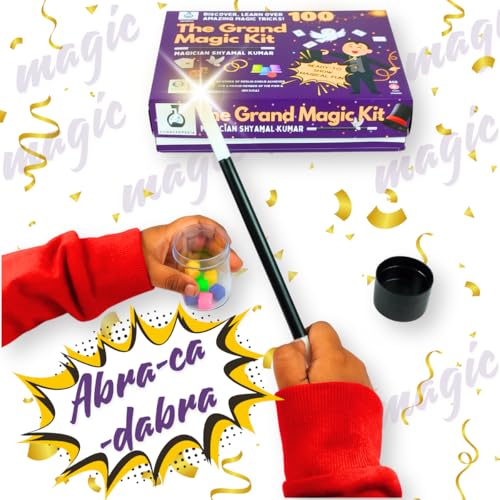 Image of The Grand Magic KIT-Best Magic Box for Kids 4+|100+ Tricks & Illusions|Fun & Educational Toys for Young Magicians|Easy-to-Learn Magic Set|Ultimate Gift for Birthday Parties,Multi Colour
