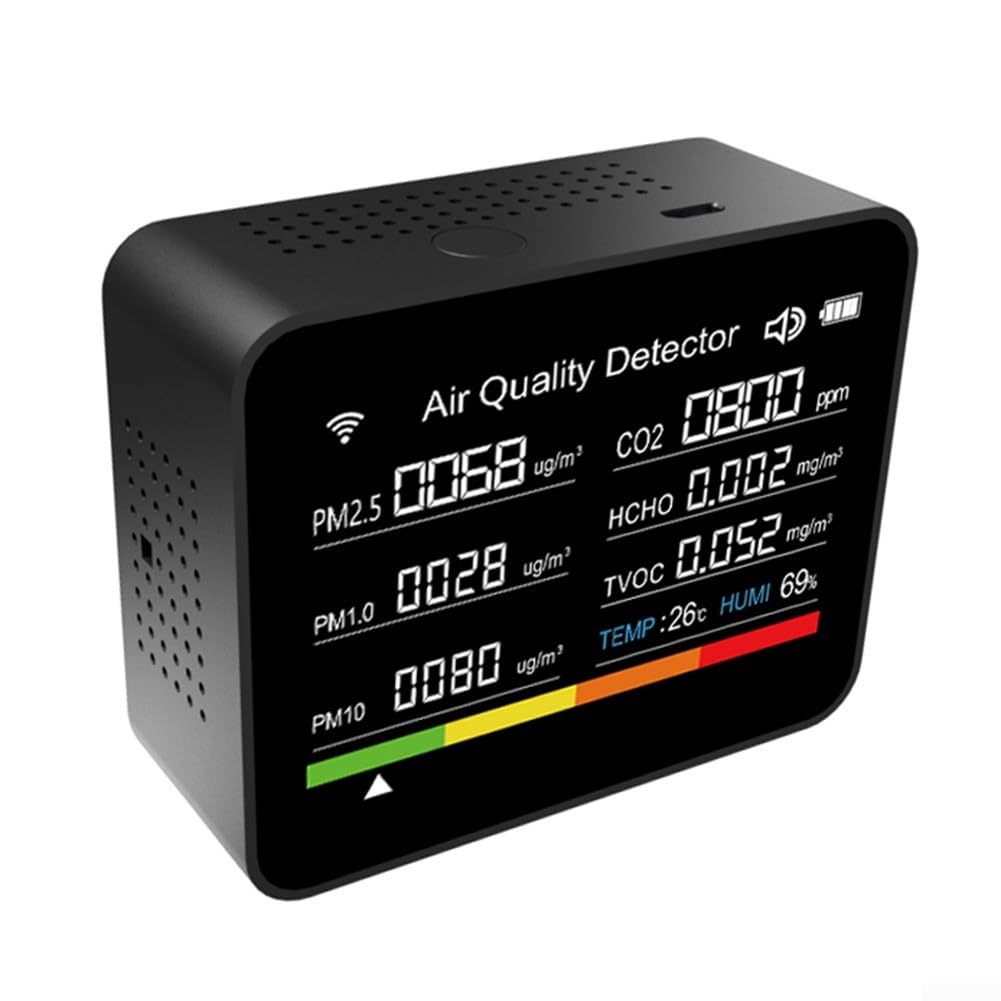 13 en 1 Monitor de calidad del aire Medidor de Medidor de temperatura y humedad TVOC PM2.5
