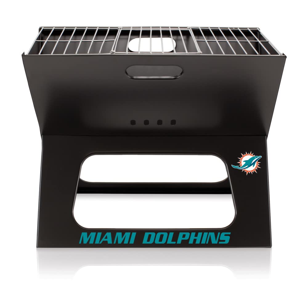 PICNIC TIME NFL X-Grill Portable Grill - Camping Grill - Small Charcoal Grill for Tailgating