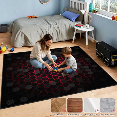 Tapis pour chambre d'enfant protégeant le sol des rayures de chaise - 6
